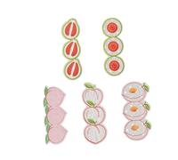 Ensemble d ' autocollants décoratifs, 4 peach guava | Formes décoratives prêtes à placer, construction en PET, accents coordonnés pour les pages de cahier et les mises