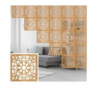 Ensemble D’écran Suspendu De Séparation De Pièce élégant, Cloison en Bois-Plastique écran D’intimité Décoration De Pièce, pour Vivre, Manger, étudier Et Salon, Hôtel, Pattern 3, 40PCS