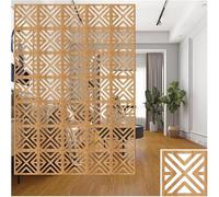 Ensemble D’écran Suspendu De Séparation De Pièce élégant, Cloison en Bois-Plastique écran D’intimité Décoration De Pièce, pour Vivre, Manger, étudier Et Salon, Hôtel, Pattern 5, 28PCS