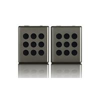 ENSEMBLE D'ENCEINTES STÉRÉO BLUETOOTH AVEC 8 HEURES D'AUTONOMIE AVEC ACCESSOIRES GRIS