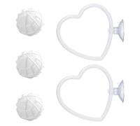 Ensemble d ' exercices pour animaux de compagnie, 2 pièces, avec 3 sphères flottantes, accessoire d ' aquarium interactif pour petits poissons, stimulation de l ' habitat, poissons de chasse, globes