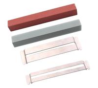 Ensemble d ' extracteur de frettes de guitare polyvalent avec pierre à polir et protection de touche texture métallique adapté pour une réparation facile tampon de défense de touche