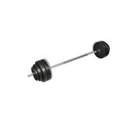 Haltère Curl avec Poids Disques à Revêtement Plastique Gymnase Sport vidaXL