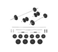 vidaXL Ensemble d'haltères et de barres 30 kg 93588