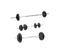 Ensemble d haltères et de barres avec plaques 60 kg