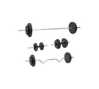 Ensemble d haltères et de barres avec plaques 60 kg