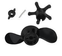 Ensemble d ' hélices de rechange pour moteur de pêche à la traîne pour l ' entretien du kayak, conception ABS à deux palettes, structure épaissie, env d ' hélice électrique de rechange pour bateau