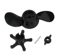 Ensemble d ' hélices de rechange pour propulsion de kayak, pour réparation de bateaux sur lac, matériau ABS à double palette, détail de moyeu épais, env Hélice de pêche à la traîne électrique de 12 Cm