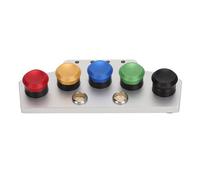 Ensemble d’huileur pour montres en métal, comprenant 5 coupelles à huile et 4 outils de trempage ; support à coupelles à huile pour horlogers, accessoire de réparation de montres (Plat à huile + 4