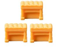 Ensemble d ' Instruments de Musique Miniatures détaillés de 3 pièces, Comprenant Piano et Guitare ou Tabouret pour projets d ' Artisanat et Collections, Jolie Figurine de Guitare