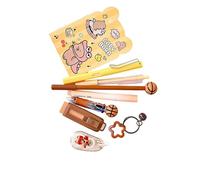 Ensemble d ' outils d ' écriture de 9 pièces dans des tons doux, parfaits pour l ' organisation de la salle de t les cadeaux d ' affaires, porte-stylo multicolore