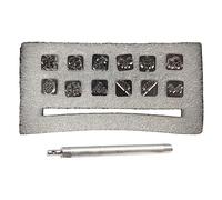 Ensemble d ' outils d ' estampage artisanal 12 tampons à motifs de constellations, outils de poinçonnage du cuir, poinçon pour débutants, outils de poinçonnage, motifs d ' animaux et de pour le