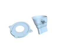 Ensemble d ' outils de cuisson, bol doseur, Blue | Balance intégrée et entonnoir à farine amovible avec couvercle antiéclaboussures pour mélangeurs de cuisine