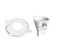 Ensemble d ' outils de cuisson, bol doseur, White | Balance intégrée et entonnoir à farine amovible avec couvercle antiéclaboussures pour mélangeurs de cuisine