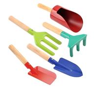 Ensemble d ' Outils de Jardin adaptés, avec poignées en Bois et têtes en métal, équipement coloré pour Un Jardinage sûr, équipement léger