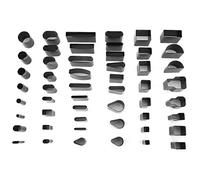 Ensemble d’outils de perçage pour cuir en 52 formes, poinçon en acier allié de qualité supérieure pour le bricolage et l’artisanat, fabrication de trous pour ceintures, caméras de