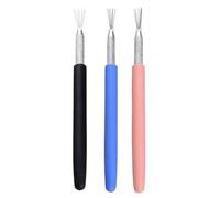 Ensemble d ' outils de sculpture en argile de 3 avec poignée en | Poignées fermes pour une utilisation facile, adaptées artistes et amateurs créant des détails fins