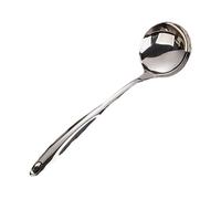 Ensemble d’ustensiles de cuisine 6 PCS, ustensiles en acier inoxydable avec poignée suspendue, ensemble d’ustensiles incluant louche wok, cuillère à fente, louche à soupe et spatule à fente (A)