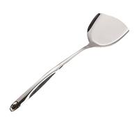 Ensemble d’ustensiles de cuisine 6 PCS, ustensiles en acier inoxydable avec poignée suspendue, ensemble d’ustensiles incluant louche wok, cuillère à fente, louche à soupe et spatule à fente (B)