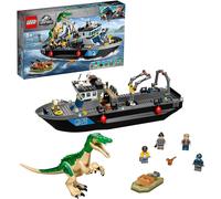 Ensemble d' vasion en bateau flottant avec dinosaure baryonyx LEGO Jurassic World 76942