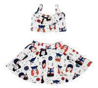 Ensemble dÃ©bardeur et jupe fille Raspberry Republic Lambada Blanc 52/55