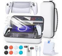 Ensemble d'accessoires 14 en 1 pour PlayStation Portal, étui de transport pour PS Portal, station de chargement magnétique avec coque en silicone pour PS5, avec 2 protecteurs d'écran, écouteurs