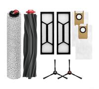 Ensemble d'accessoires complet pour aspirateur Eufy pour Omni S1 Pro/S1 avec brosse principale, balais roulants, brosses latérales, filtres HEPA et sacs à poussière (A)