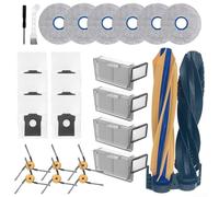 Ensemble d'accessoires de 26 pièces pour aspirateur robot DREAME X60 Max Ultra, comprend des brosses latérales, des brosses à rouleaux, des filtres HEPA, des serpillères et des sacs à poussière