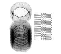 Ensemble D'accessoires De Cheveux: 20pcs Meshes Net Invisible 50pcs U Pins En Forme Pour Les Femmes Girls Ballet Bun Maker & Dance Hair Net For Buns