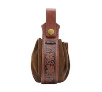 Ensemble d'accessoires de cosplay médiéval pour homme et femme - Potion bouteille de potion - Ceinture - Pochettes en cuir synthétique - Jupe - Randonnées - Sac ceinture, Sac banane Feuille d'érable