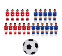Ensemble d'accessoires de Jeu de Football - Jeu de Football de Table pour, 22 pièces avec Figurines de Ballon | Figurines de Joueurs de Football placent Football, Simulation immersive de
