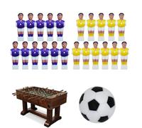 Ensemble d'accessoires de Jeu de Football - Jeu de Football de Table pour, 22 pièces avec Figurines de Ballon | Figurines de Joueurs de Football placent Football, Simulation immersive de