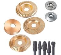 Ensemble d'accessoires de meuleuse d'angle hexagonale en acier pour sculpter le bois efficacement et travailler des tâches de sculpture et de meuleuse à haute efficacité