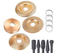 Ensemble d'accessoires de meuleuse d'angle hexagonale en acier pour sculpter le bois efficacement et travailler des tâches de sculpture et de meuleuse à haute efficacité