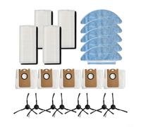 Ensemble d'accessoires de nettoyage avec filtres serpillères, sacs jetables et brosses latérales pour Medion X20 SW+ et pour X21 SW+