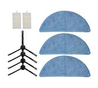 Ensemble d'accessoires de nettoyage compatibles avec ILIFE G9 G9PRO V9 V9PRO avec brosses latérales, serpillères et filtre à air pour l'entretien de l'aspirateur (A)