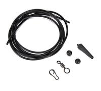 Ensemble D'accessoires De Pêche À La Carpe, Ensemble De Manchons De Tube De Plate-Forme D'hélicoptère, Queue En Caoutchouc Chod Rig Perle Chod Rig, Kit De Clips Pivotants Roulants