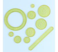 Ensemble D'accessoires De Peinture Spirographe Transparent En Vrac,Modèle De Dessin D'art Créatif Étudiant,Règle,Ensemble D'acquisition De Station - Type Vert Clair