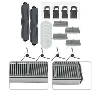 Ensemble d'accessoires de rechange avec brosses à rouleau, serpillères, filtres HEPA et sacs à poussière compatibles avec Mova pour aspirateur robot E40 Ultra