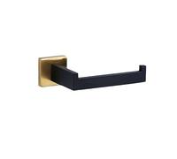 Ensemble d'accessoires de salle de bain 5 pièces - Acier inoxydable noir doré pour robinet de cuisine, serviette, porte-papier, crochet pour peignoir, support mural - Quincaillerie élégante de salle