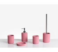 Ensemble d'Accessoires de Salle de Bain 5 Pièces en Polyrésine