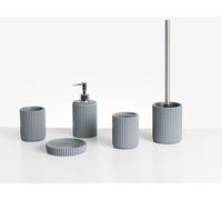 Ensemble d'Accessoires de Salle de Bain 5 Pièces en Polyrésine Distributeur