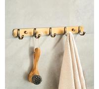 Ensemble d'accessoires de Salle de Bain Antiques : Porte-Serviettes Mural, Porte-Brosse WC, Support pour sèche-Cheveux, Porte-Savon, étagère d'angle de Douche, patère (patère)