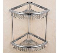 Ensemble d'accessoires de salle de bain en cristal de luxe - Étagère murale en laiton pour douche, porte-serviette, porte-papier toilette, support de brosse WC et étagère d'angle - Décoration