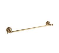 Ensemble d'accessoires de salle de bain en laiton antique - Barre porte-serviettes murale sculptée et quincaillerie 50 cm - Décoration de salle de bain vintage élégante - Collection complète en laiton