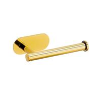 Ensemble d'accessoires de Salle de Bain en Or Brillant, sans perçage, Porte-Rouleau de Papier Toilette, Porte-Serviettes, Anneau de Barre, Crochet pour Peignoir, Porte-Papier doré