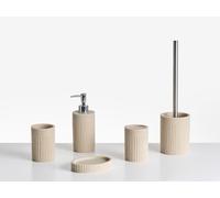 Ensemble d'Accessoires de Salle de Bain en Polyrésine 5 Pièces