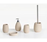 Ensemble d'Accessoires de Salle de Bain en Polyrésine 5 Pièces