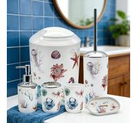 Ensemble d'accessoires de salle de bain, série d'ensembles de salle de bain imprimés, ensemble de lavage de salle de bain, brosse de toilette, porte-brosse à dents, gobelet pour bain de bouche, distri