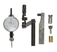 Ensemble d'accessoires de support axial pour jauge de cadran impérial comprenant tige d'extension, pince à queue d'aronde, point de rechange et manchon adaptateur